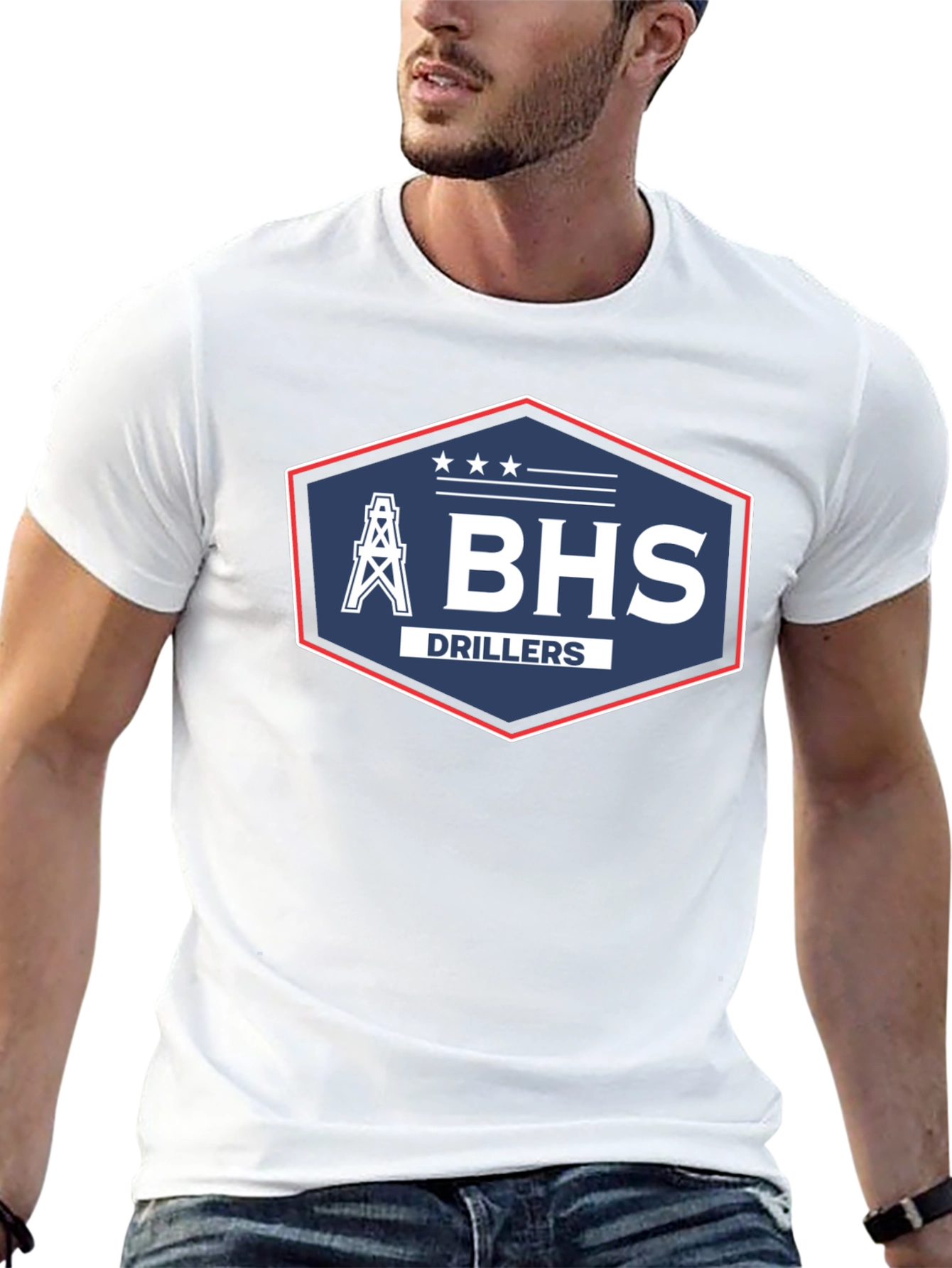 BHS Drillers T-Shirt - Black Crew Neck
