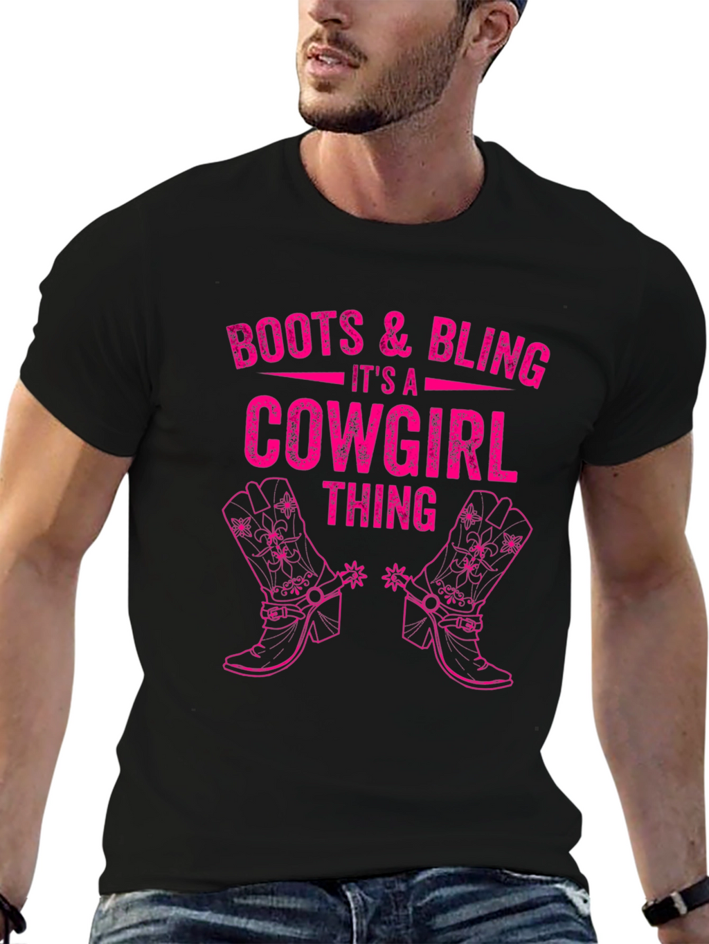 Boots & Bling Cowgirl Graphic T-Shirt