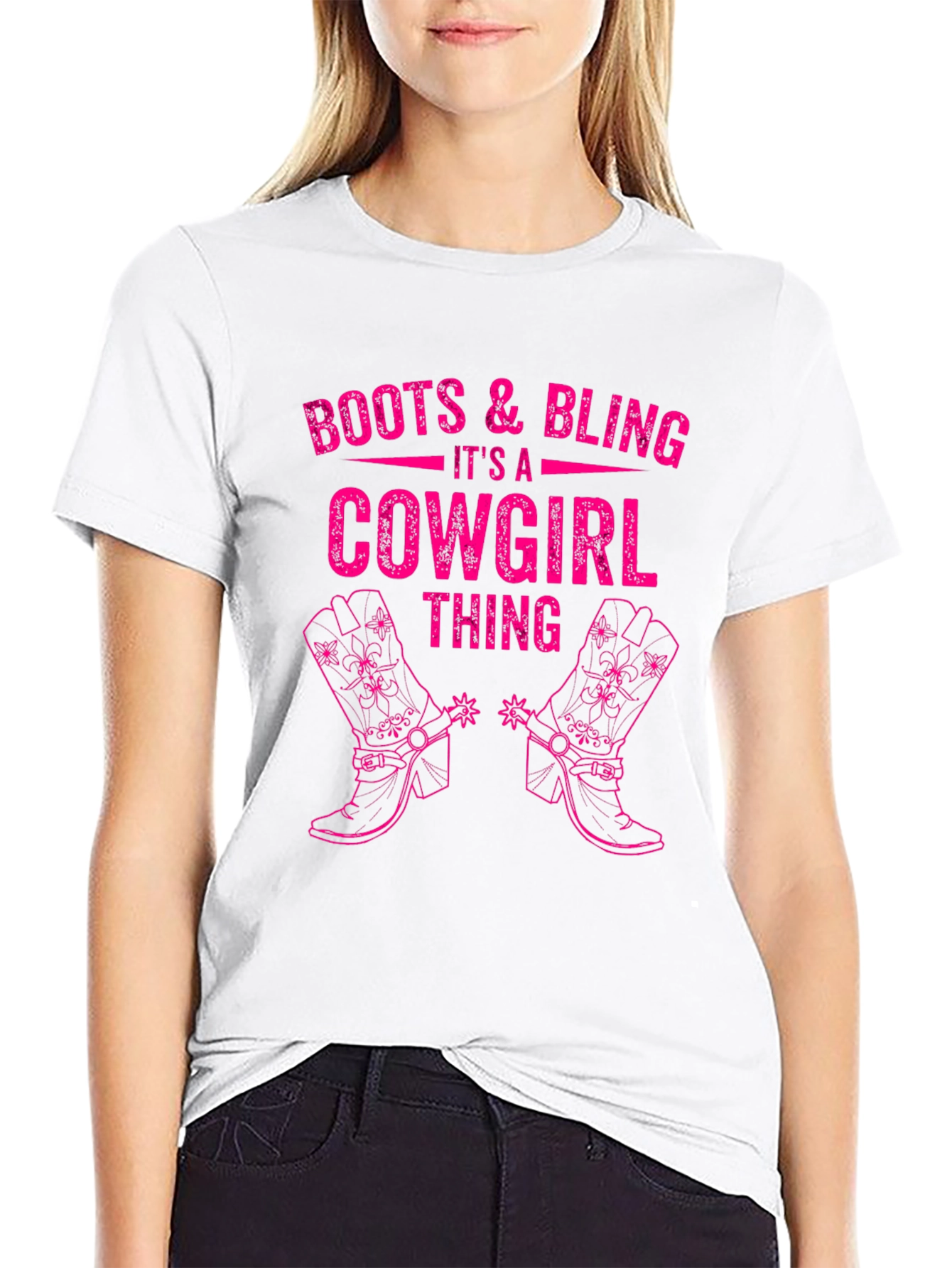 Boots & Bling Cowgirl Graphic T-Shirt