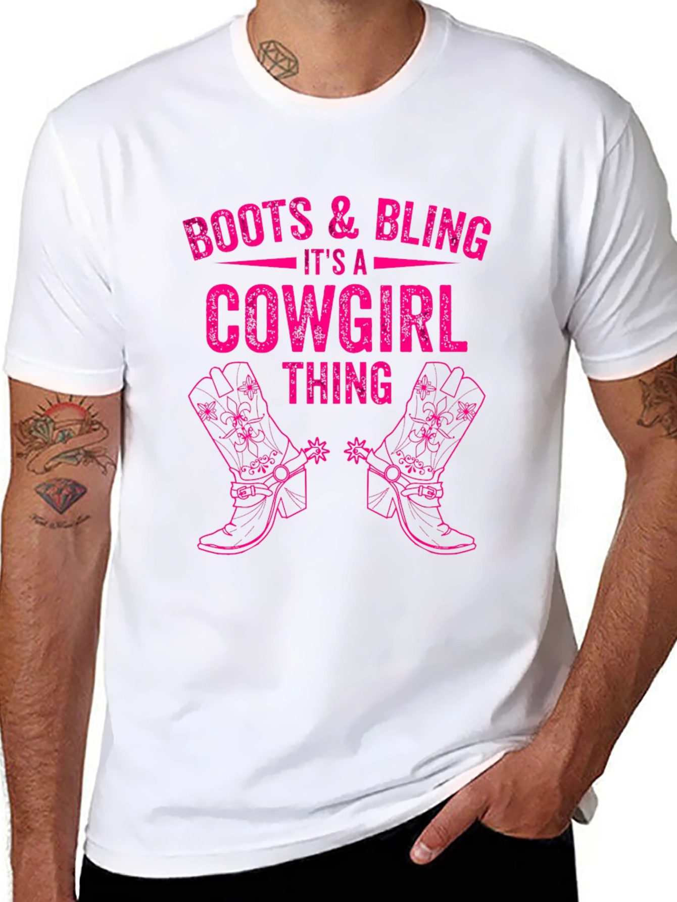 Boots & Bling Cowgirl Graphic T-Shirt