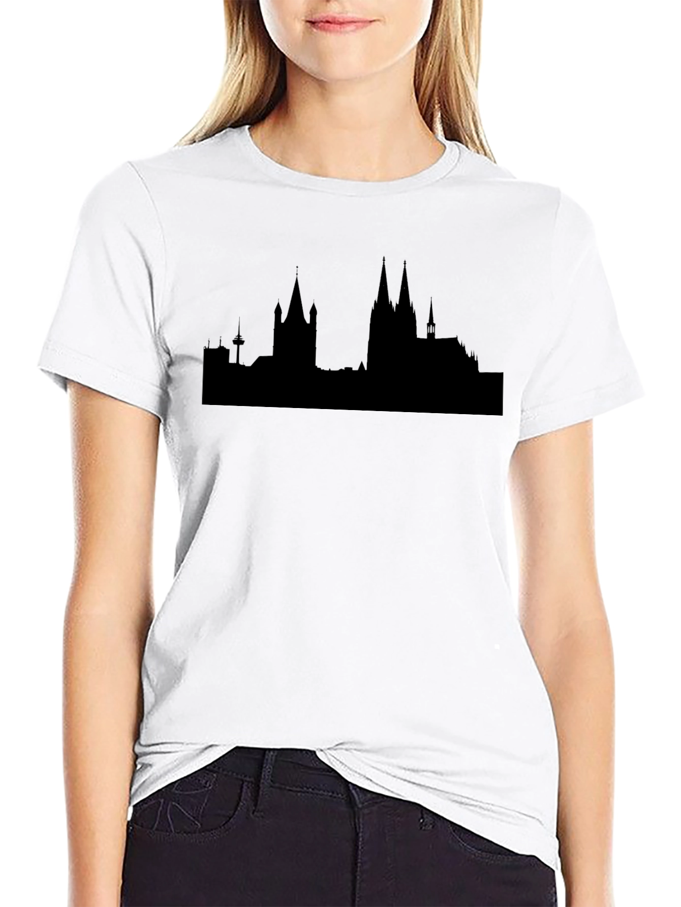 Cologne Skyline Black T-Shirt