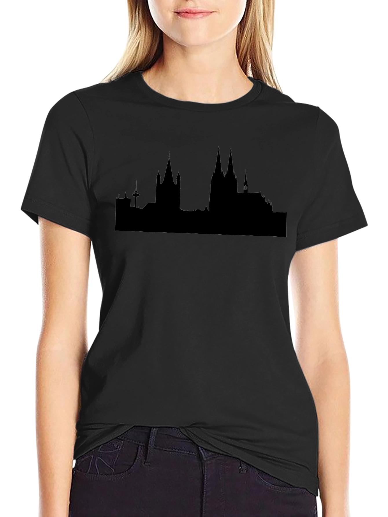 Cologne Skyline Black T-Shirt