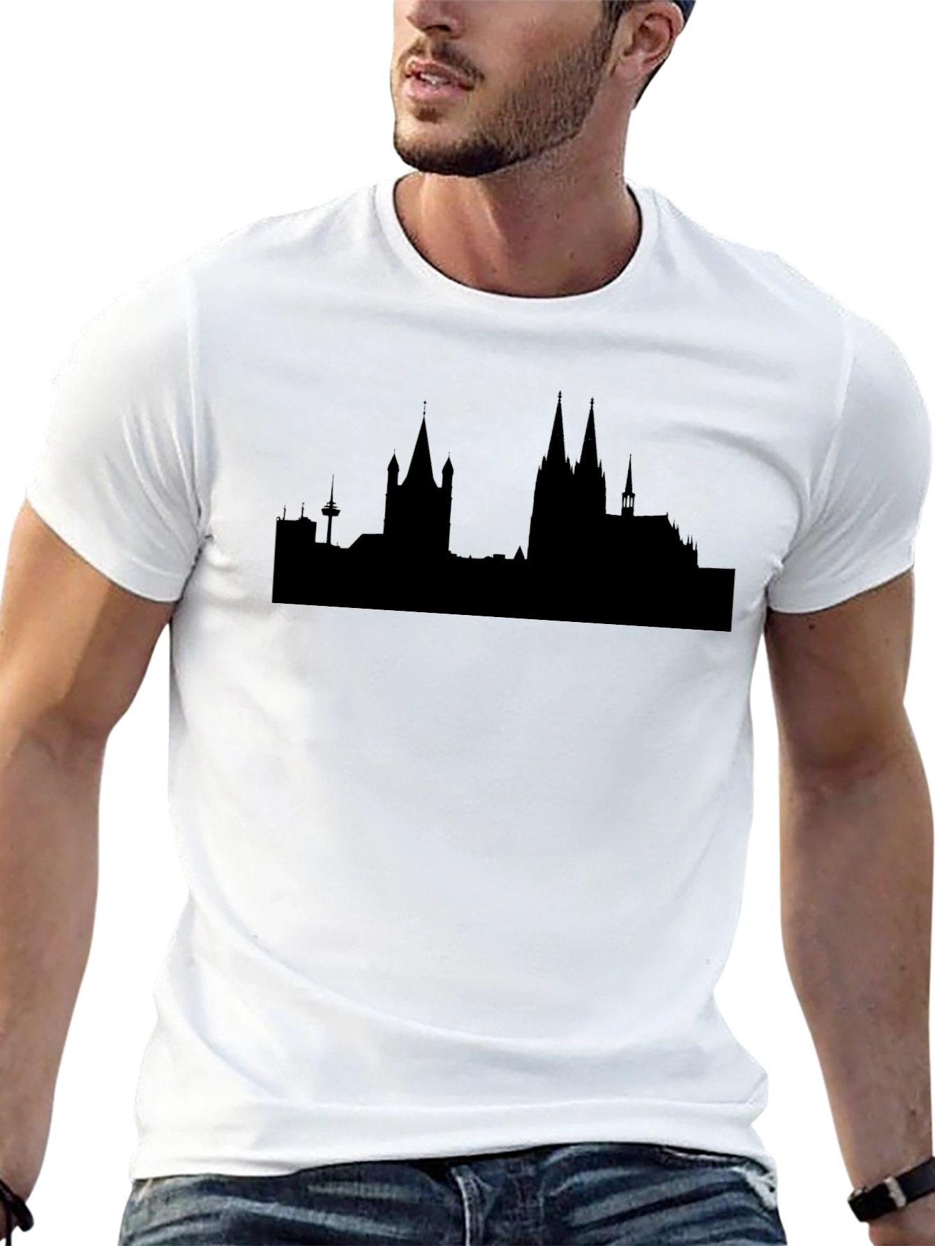 Cologne Skyline Black T-Shirt