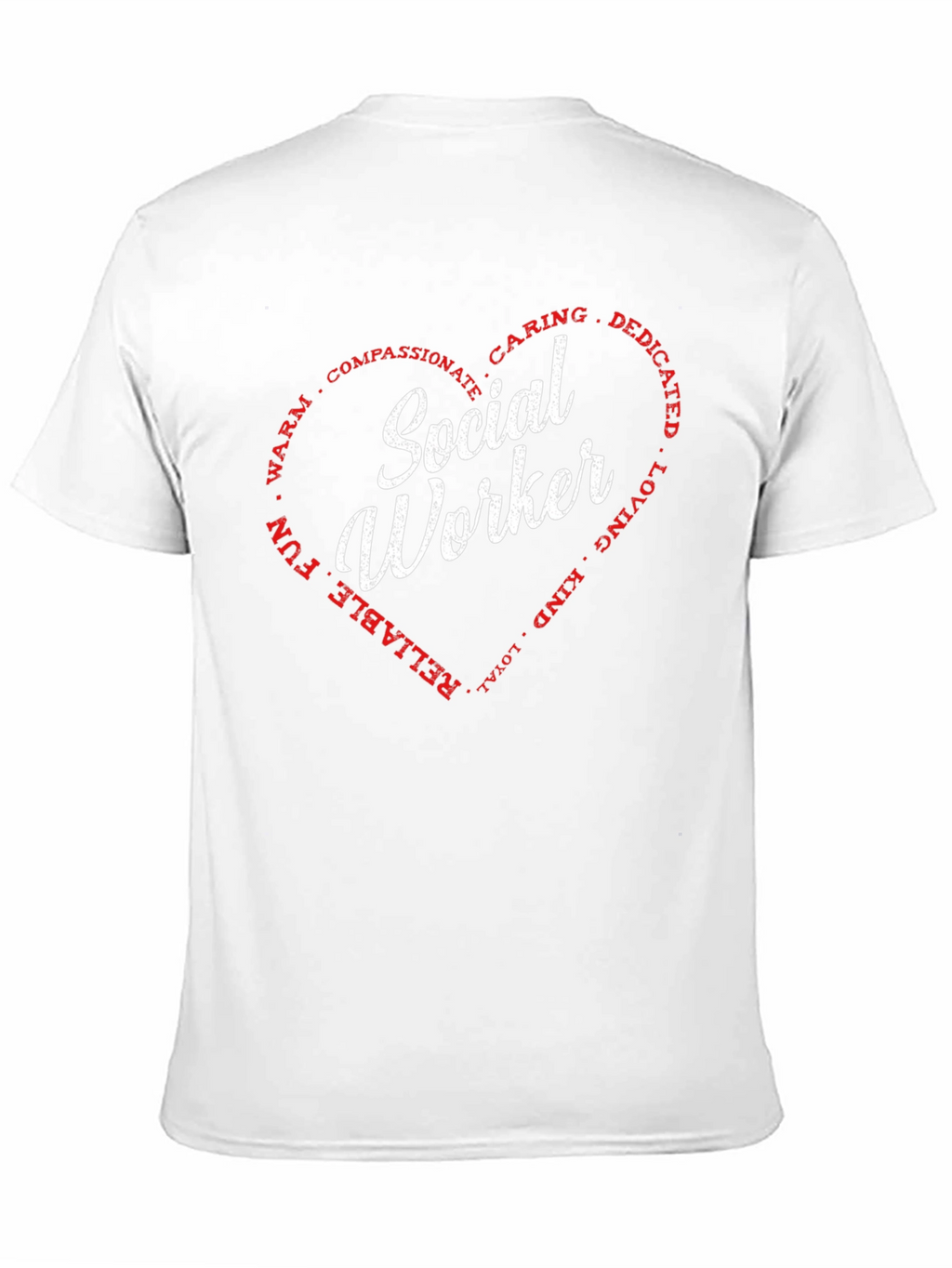 Social Worker Heart T-Shirt - Caring Dedicated Tee