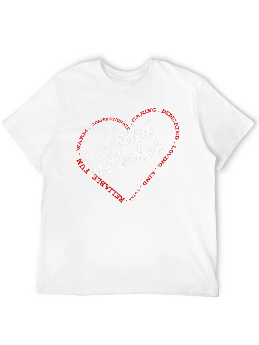Social Worker Heart T-Shirt - Caring Dedicated Tee