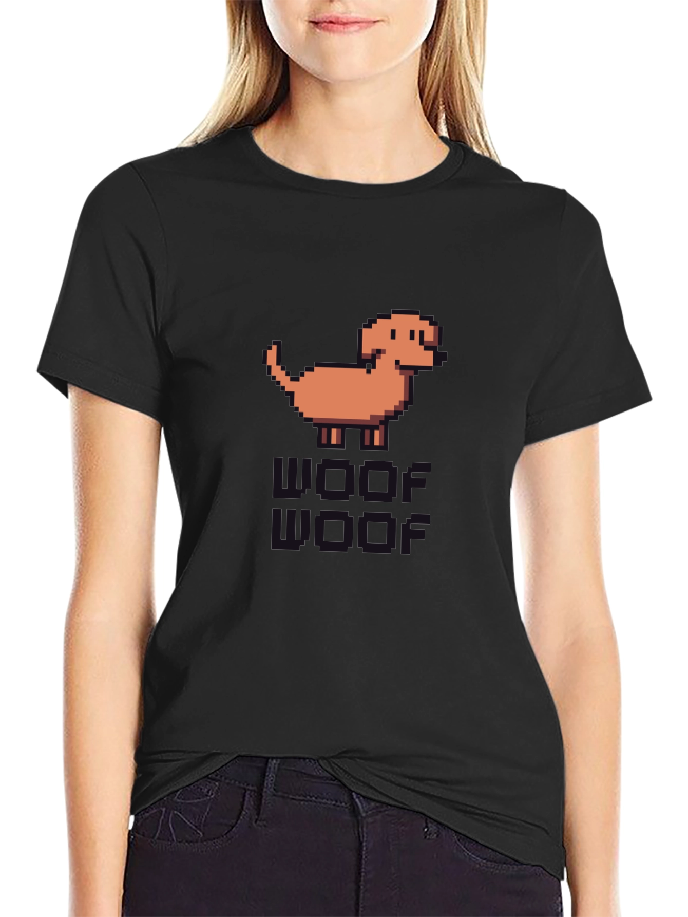 Pixel Dog T-Shirt - Retro Gaming Style