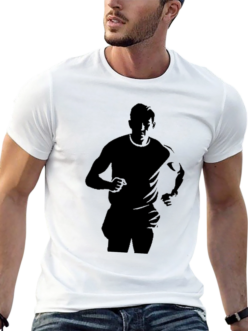Silhouette Runner Black T-Shirt