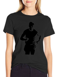 Silhouette Runner Black T-Shirt