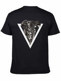 Geometric Elephant Graphic T-Shirt