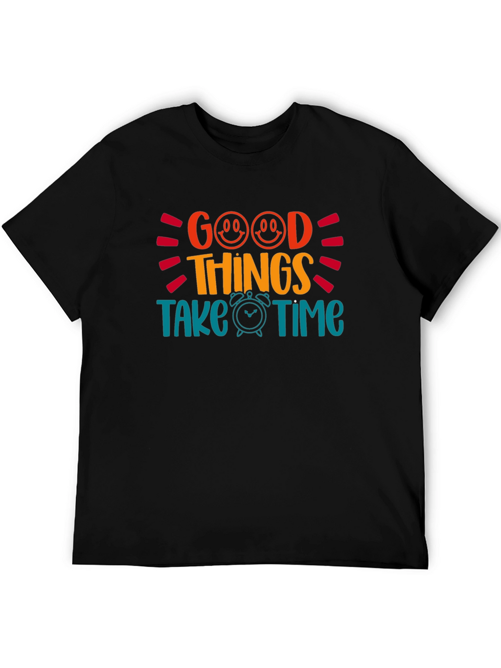 Good Things Take Time Graphic Tee - Black