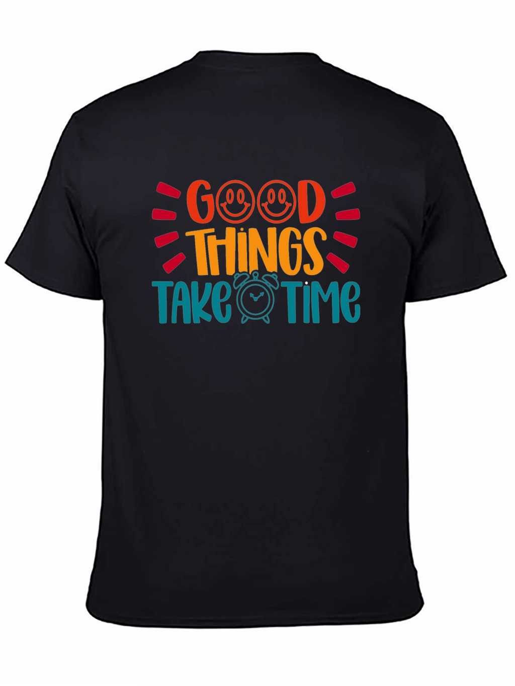 Good Things Take Time Graphic Tee - Black