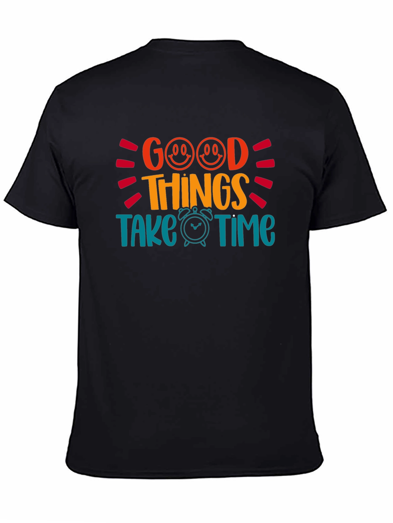 Good Things Take Time Graphic Tee - Black