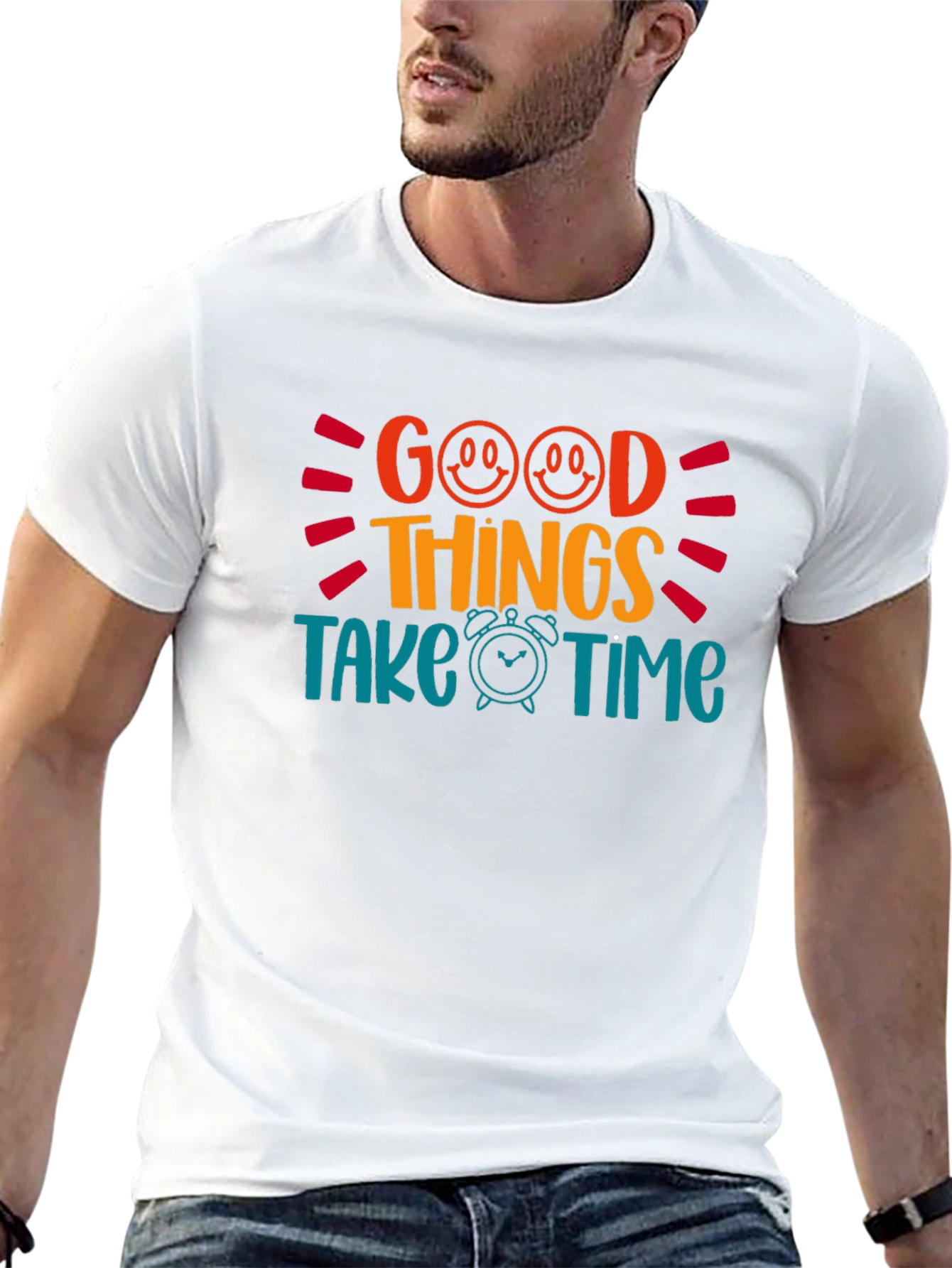 Good Things Take Time Graphic Tee - Black