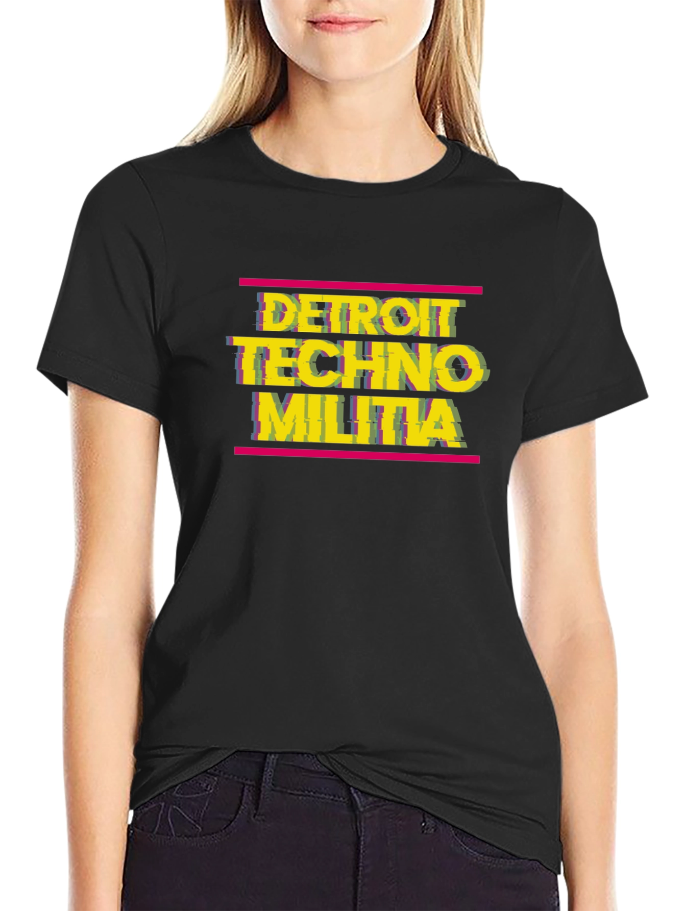 Detroit Techno Militia Graphic Tee - Black