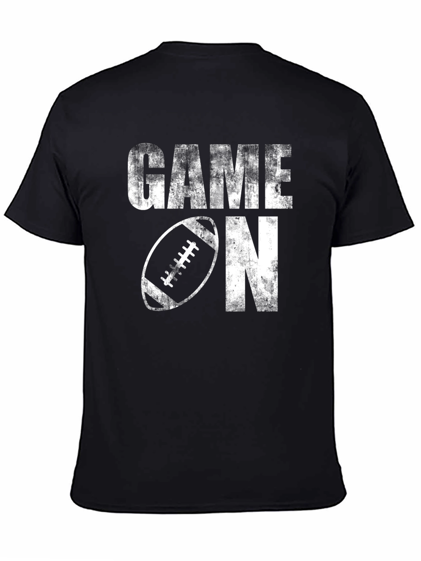 Game On Football Graphic Tee - Black