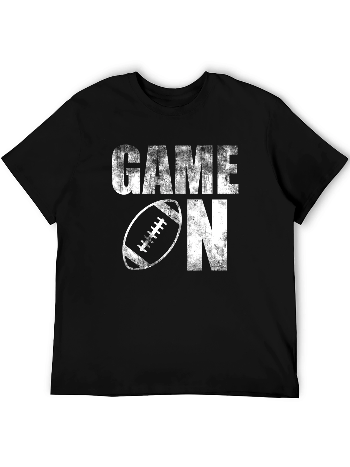Game On Football Graphic Tee - Black
