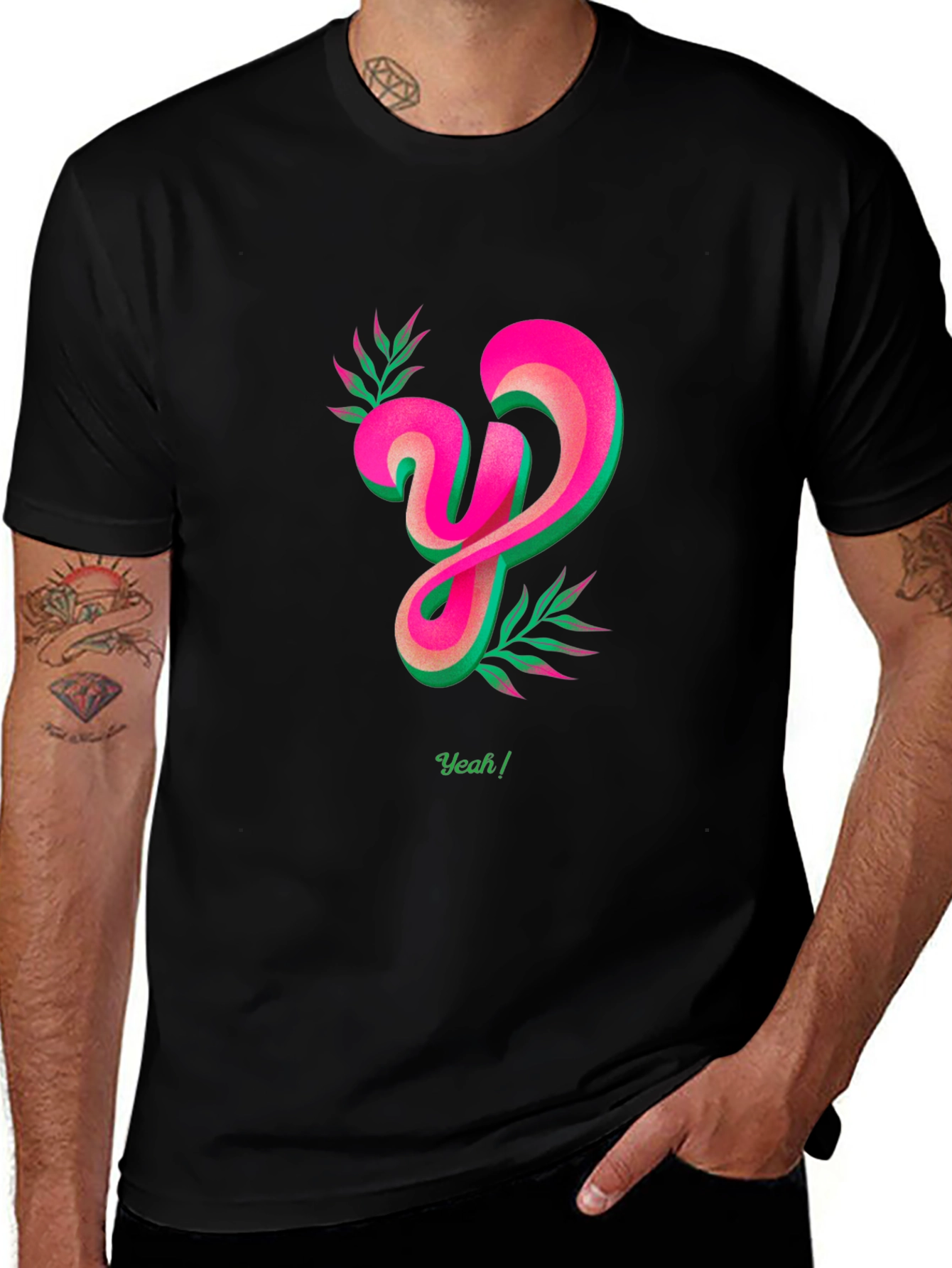 Modern Graphic T-Shirt with Bold Letter Design