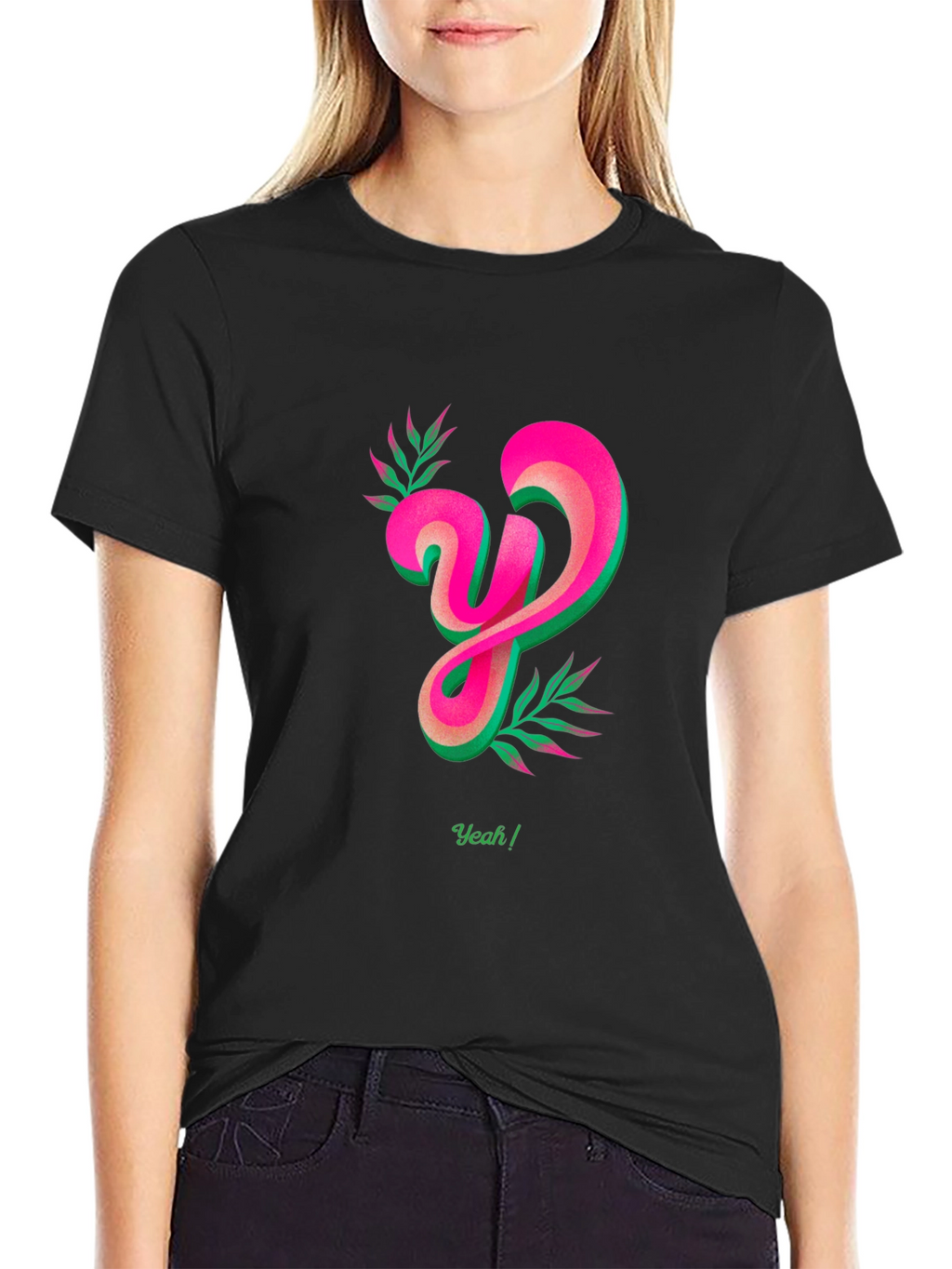 Modern Graphic T-Shirt with Bold Letter Design