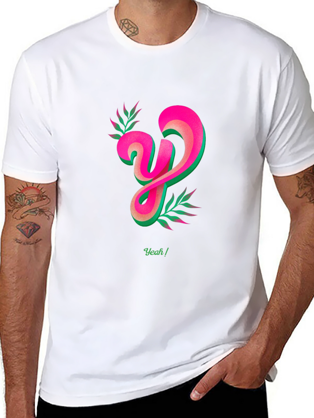 Modern Graphic T-Shirt with Bold Letter Design