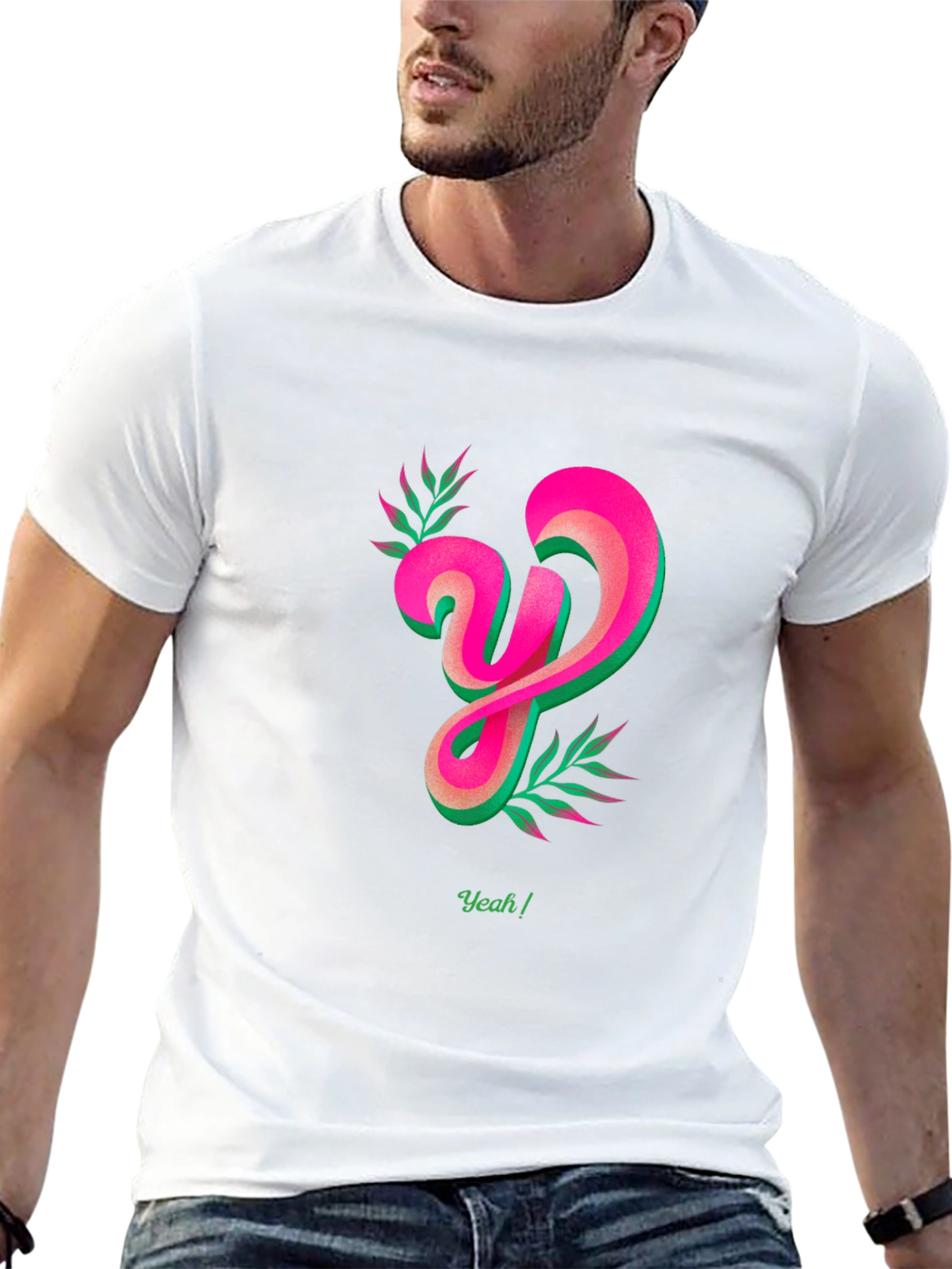 Modern Graphic T-Shirt with Bold Letter Design