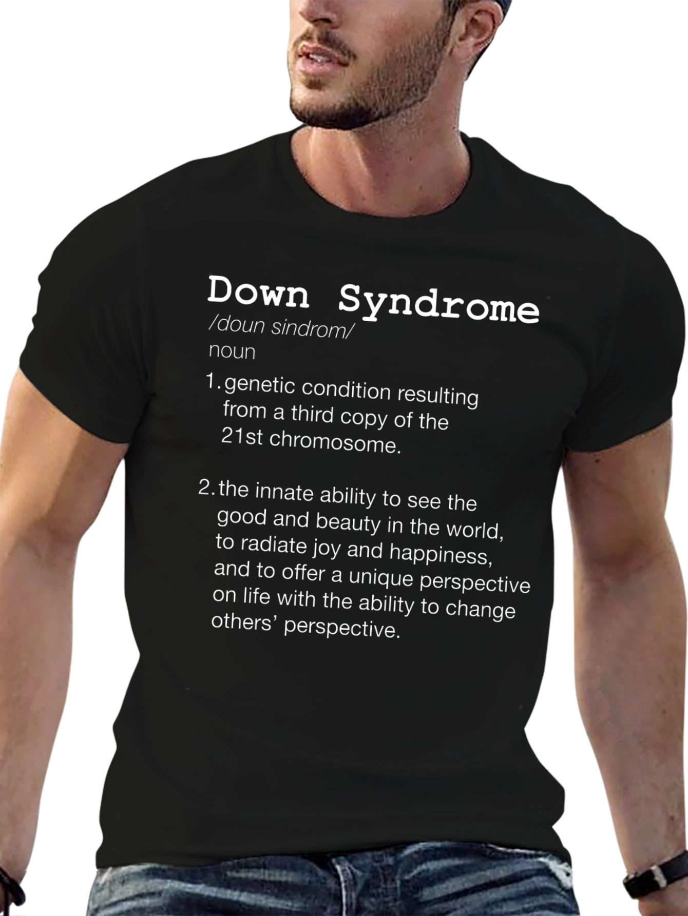 Down Syndrome Awareness Black T-Shirt