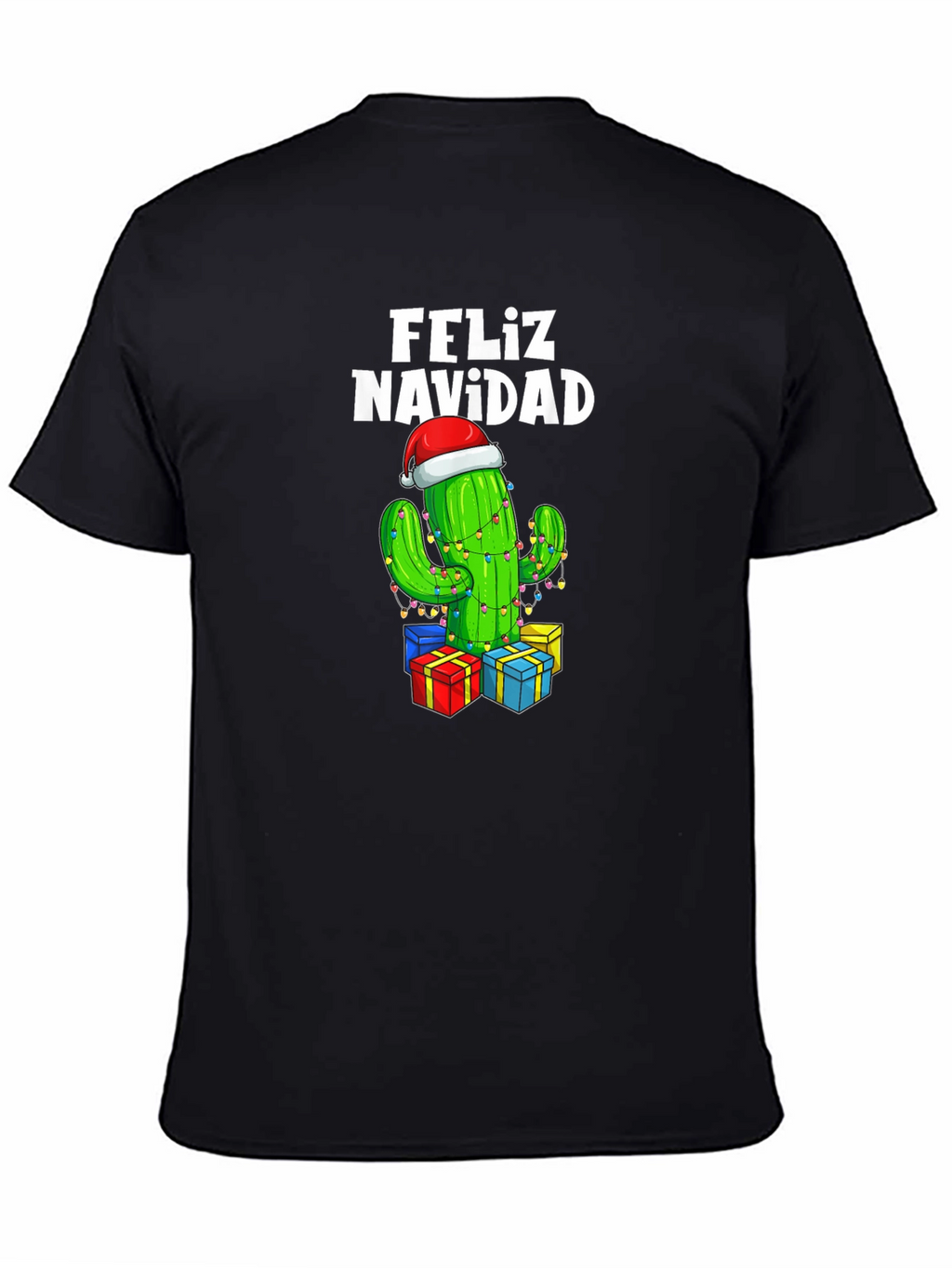 Feliz Navidad Cactus Christmas T-Shirt