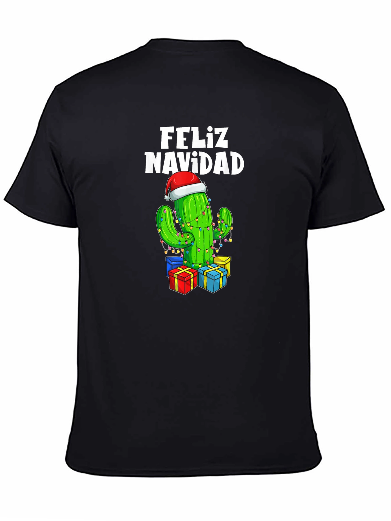 Feliz Navidad Cactus Christmas T-Shirt