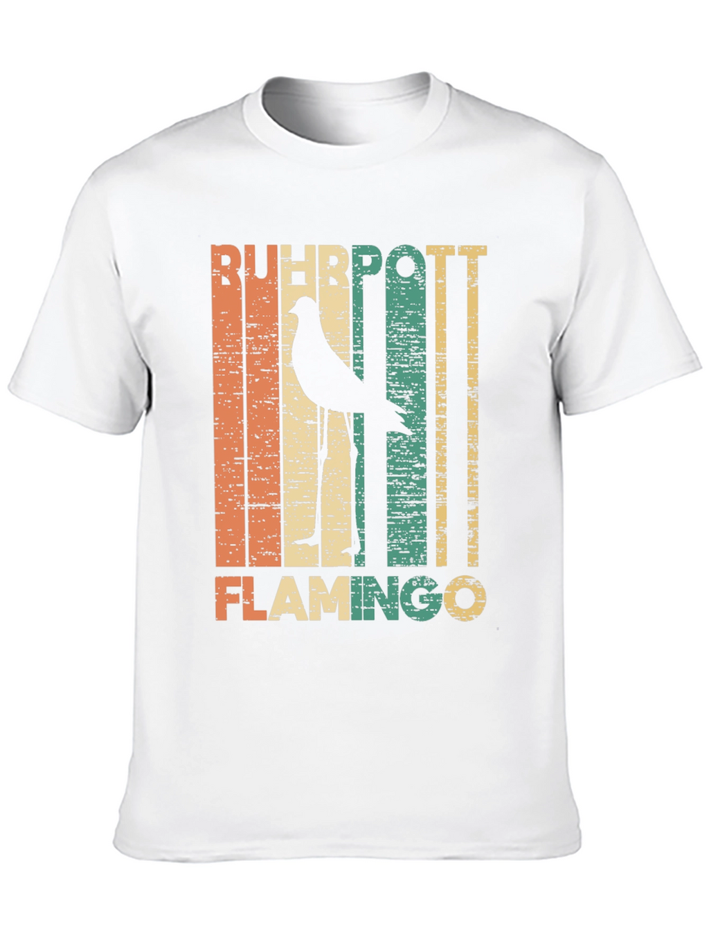 Retro Ruhhpott Flamingo Graphic T-Shirt