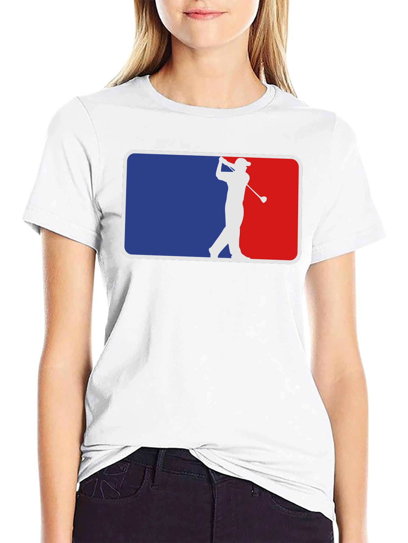Golf Silhouette Graphic Tee - Classic Style