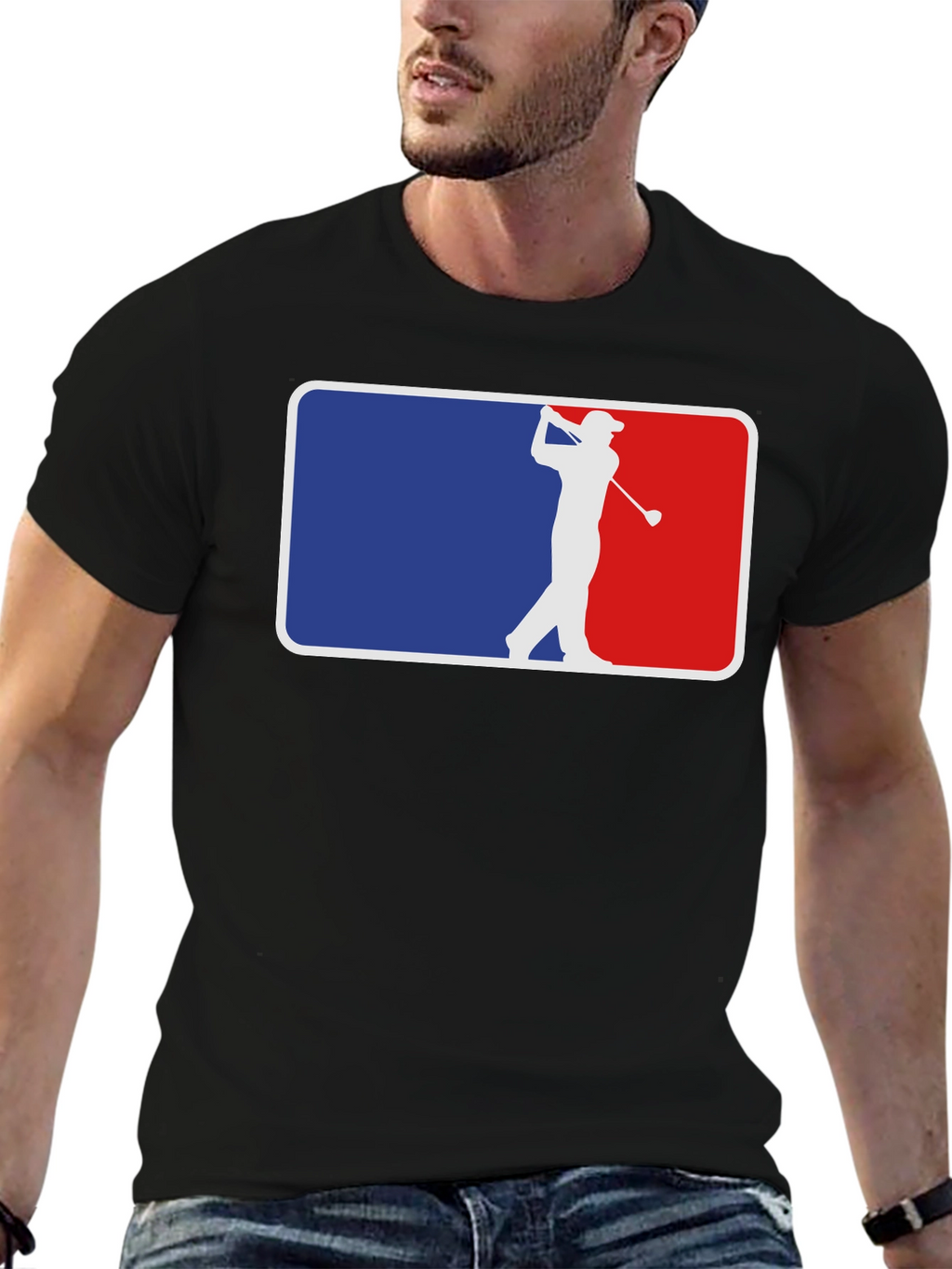 Golf Silhouette Graphic Tee - Classic Style