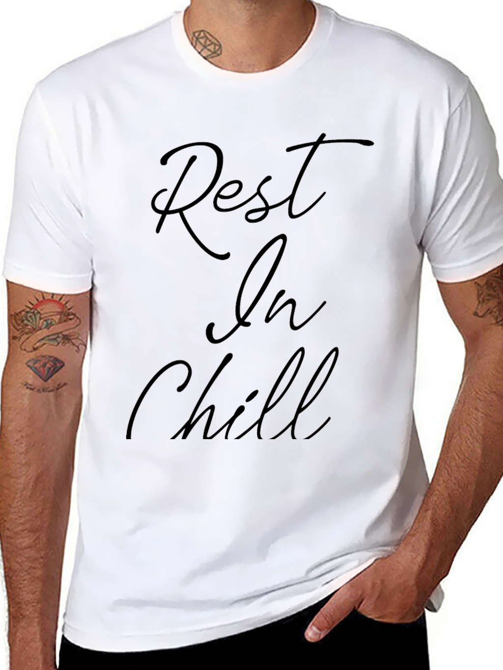 Rest In Chill Black Graphic Tee