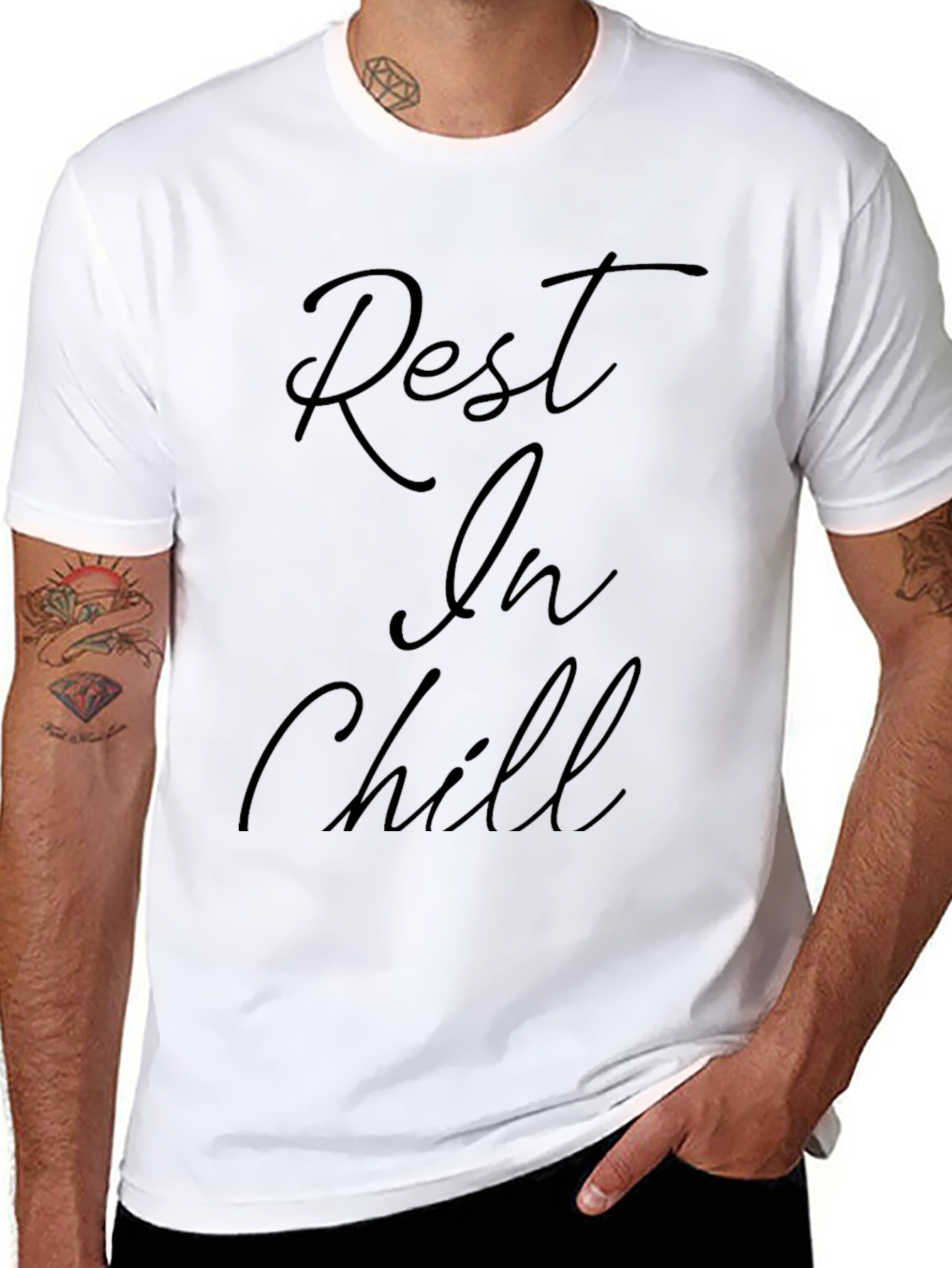 Rest In Chill Black Graphic Tee