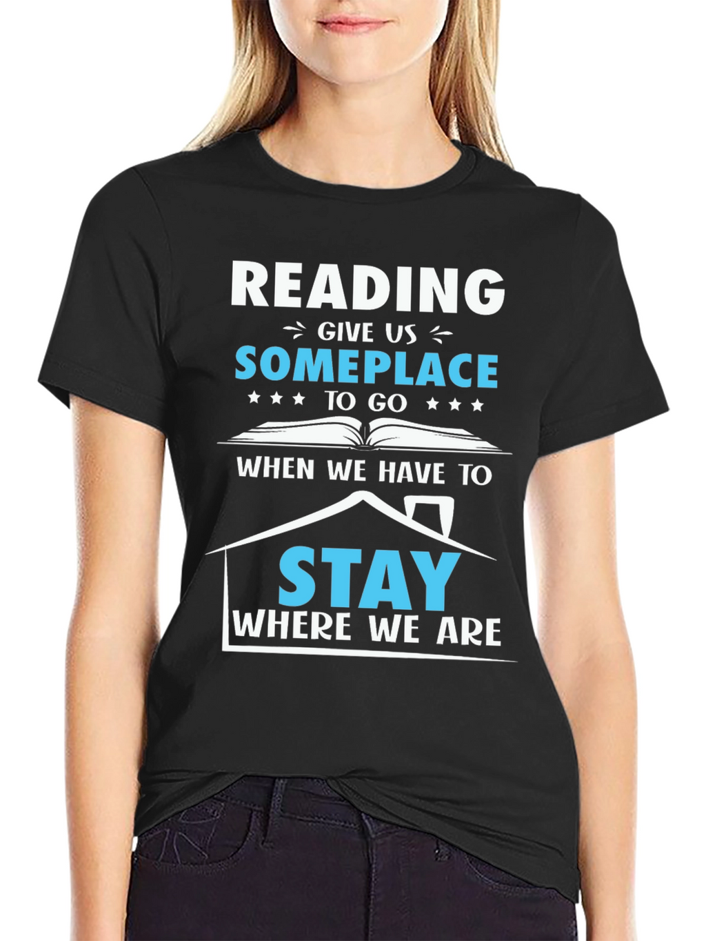 Reading Someplace Graphic T-Shirt