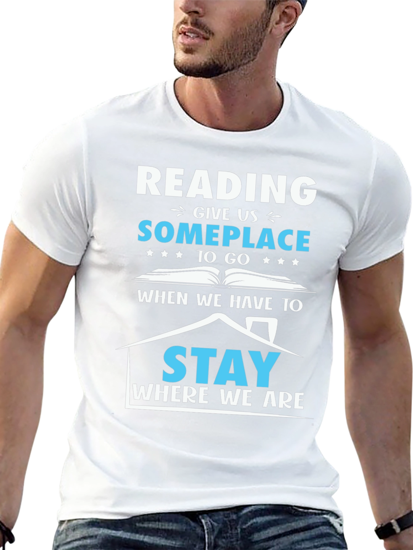Reading Someplace Graphic T-Shirt