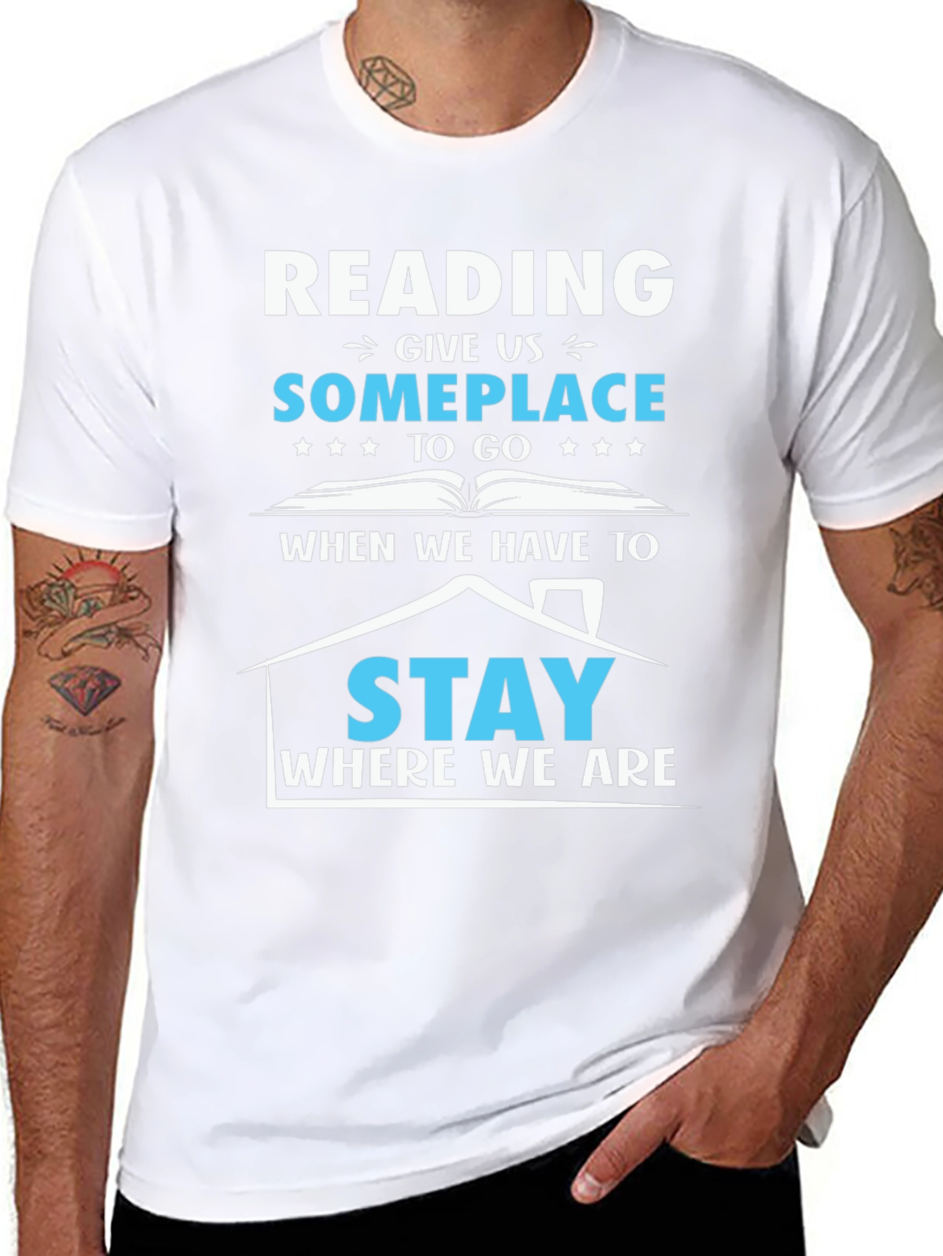 Reading Someplace Graphic T-Shirt