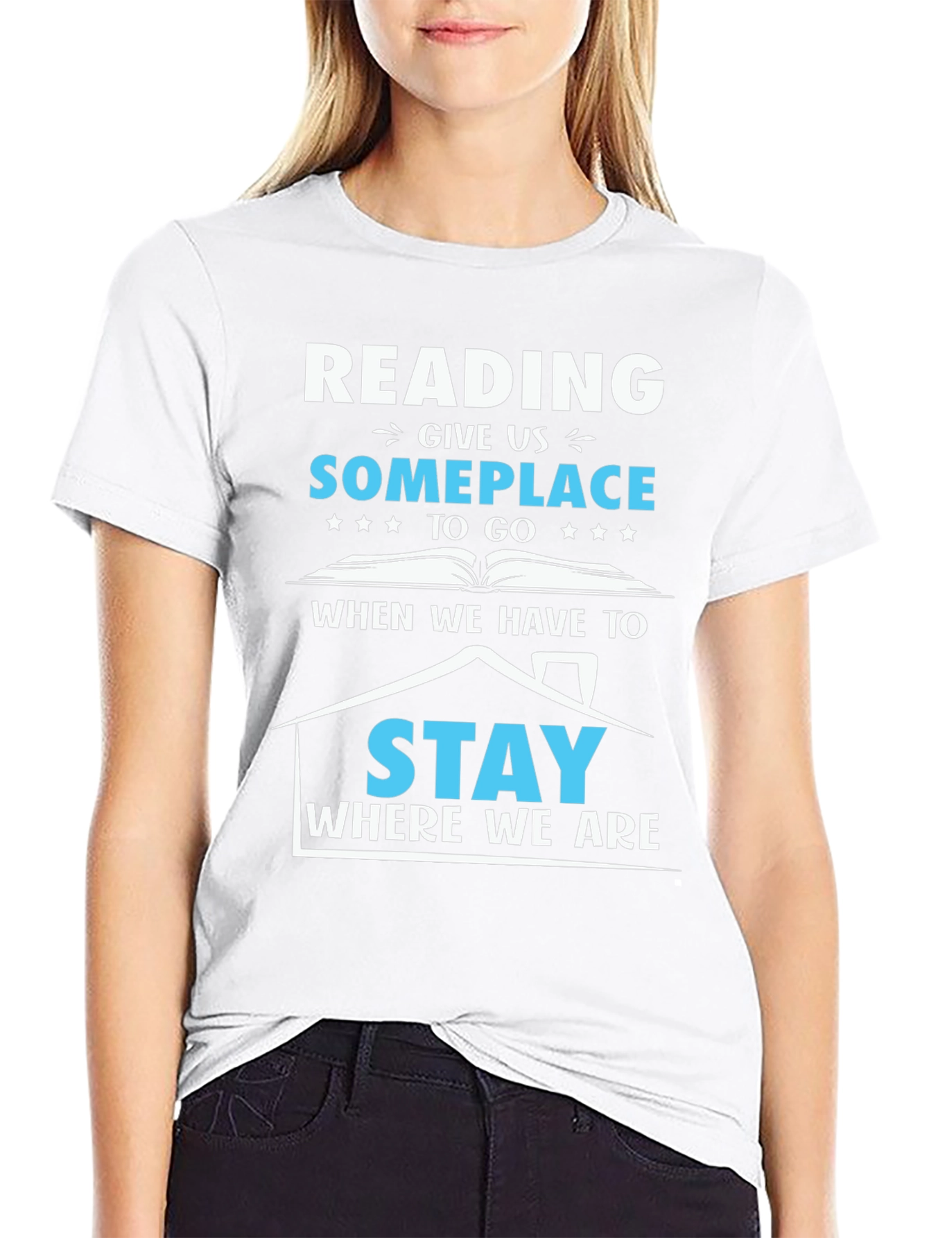 Reading Someplace Graphic T-Shirt
