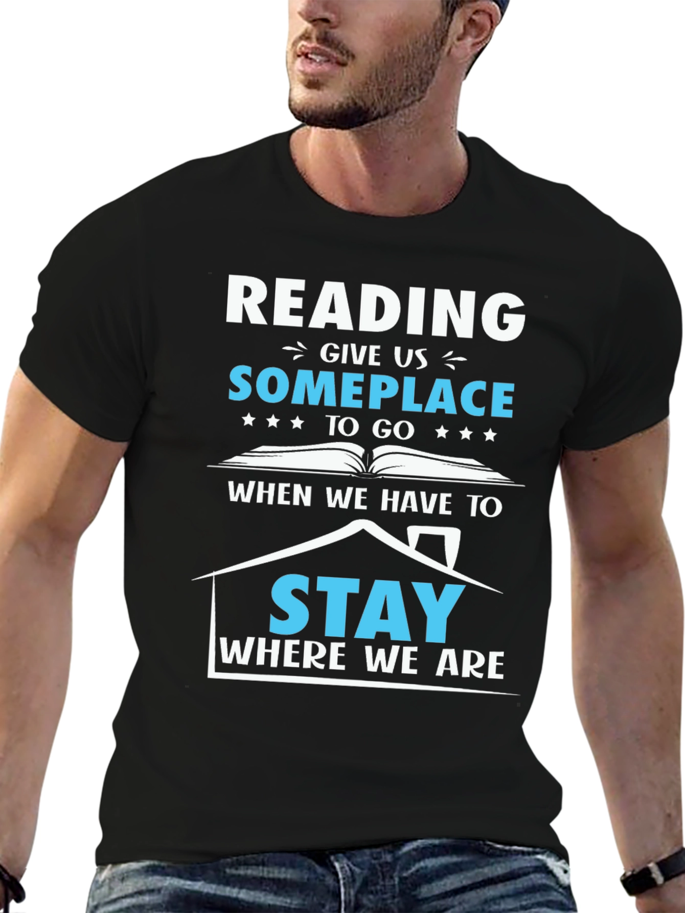 Reading Someplace Graphic T-Shirt