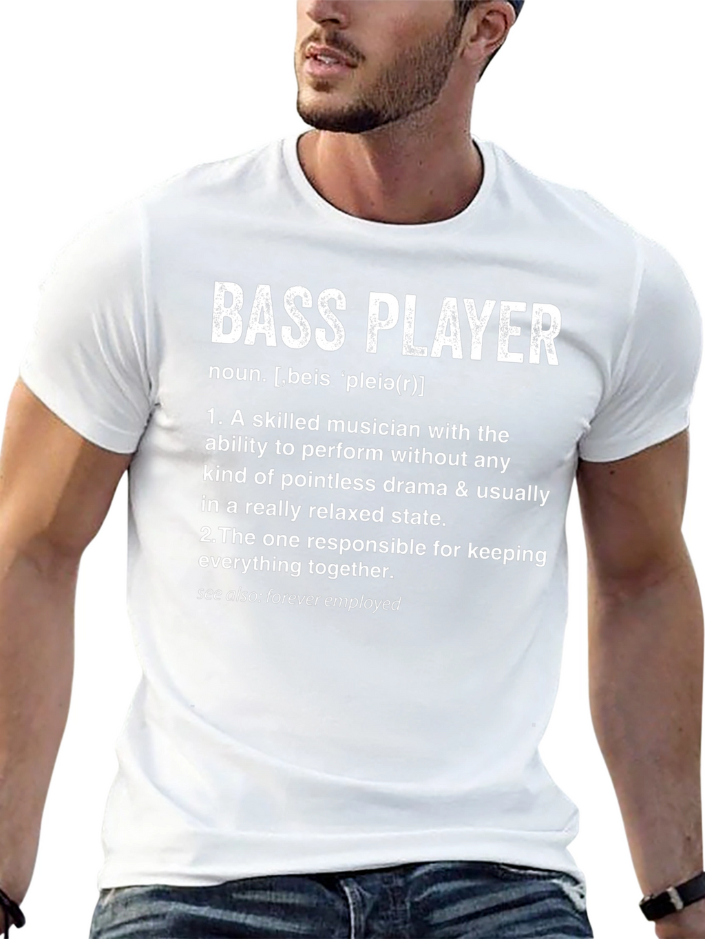 Bass Player Definition T-Shirt Musician Gift