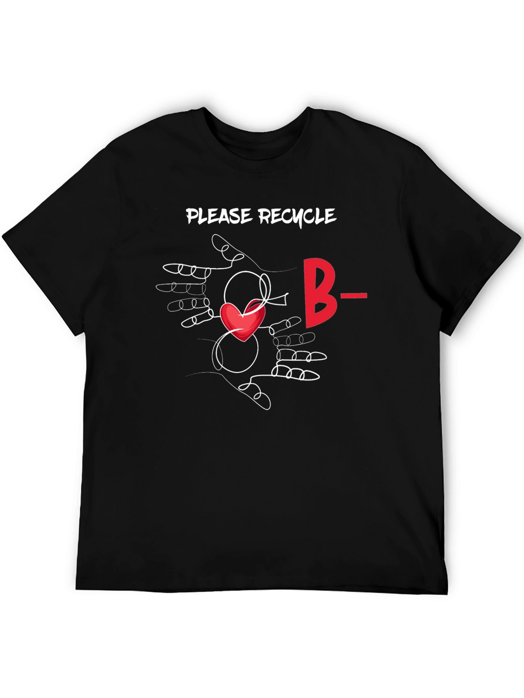 Recycle Heart T-Shirt: B- Kind to the Planet