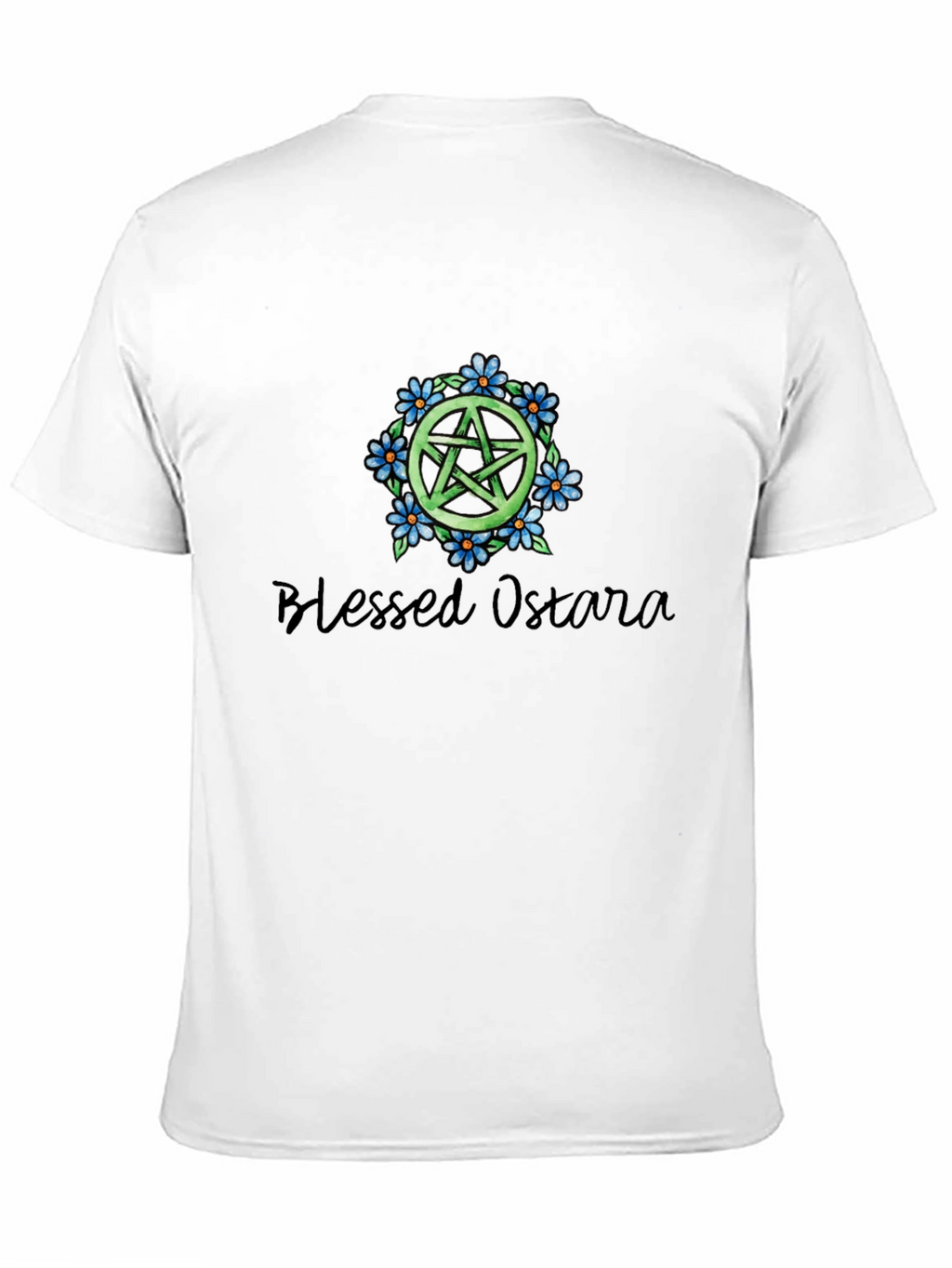 Blessed Ostara Pentacle T-Shirt - Black