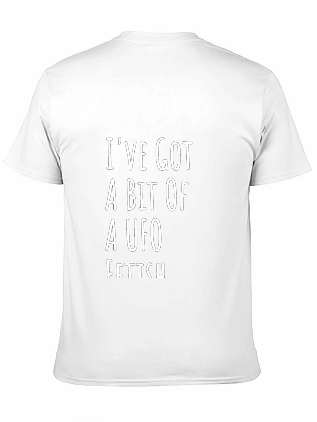 UFO Fetish Graphic Tee - Black Cotton Blend