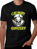 Culinary Gangster T-Shirt - Skull Chef Design