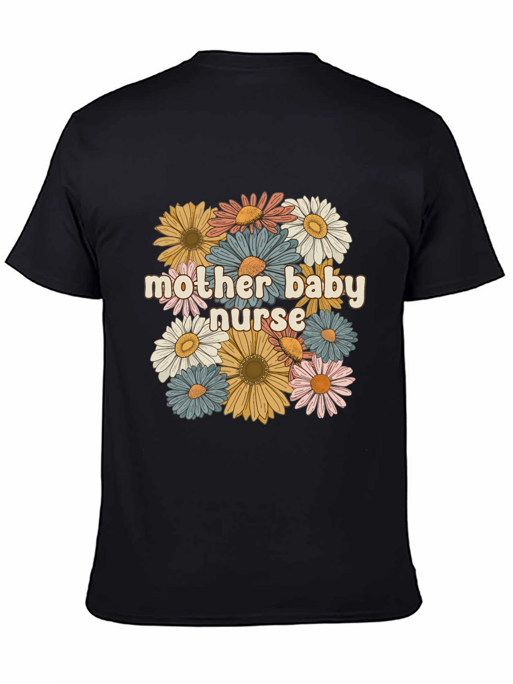 Mother Baby Nurse Floral Graphic Tee