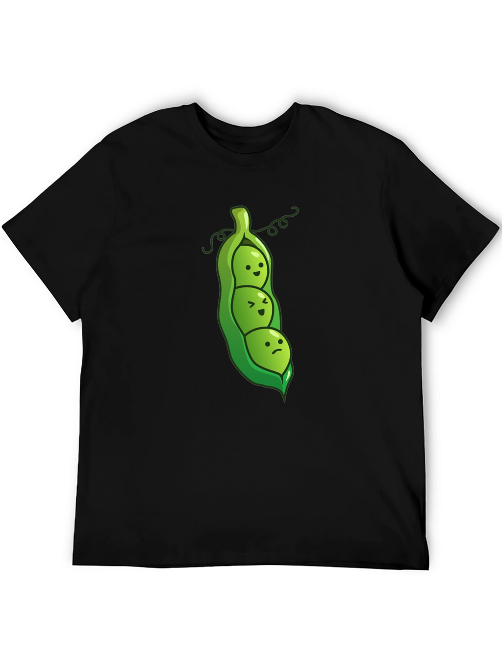 Three Peas in a Pod Graphic Tee - Black