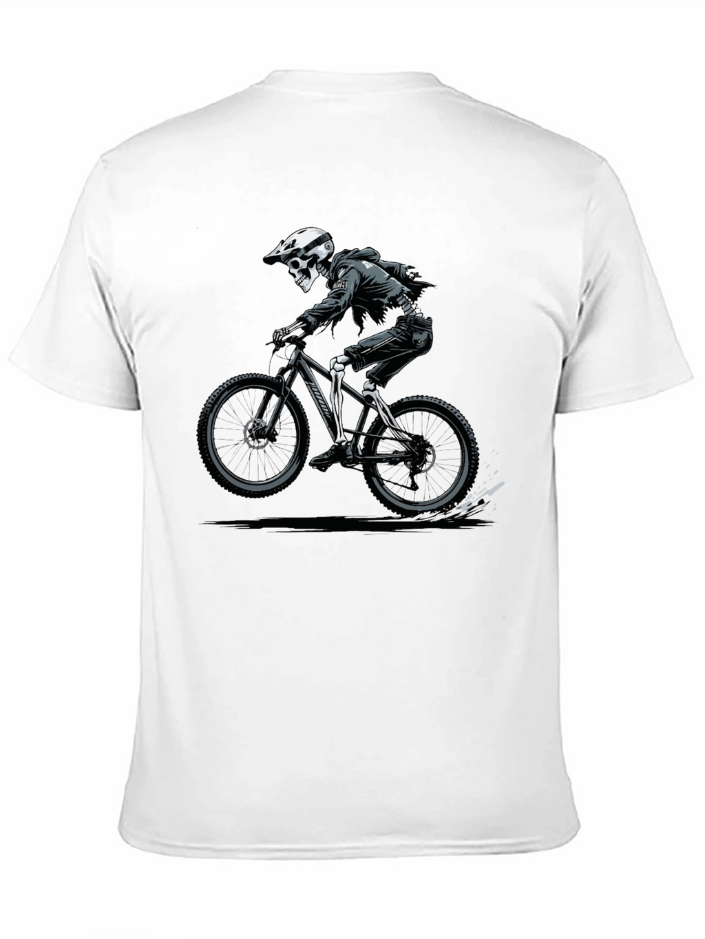 Skeleton Rider Graphic T-Shirt - Black