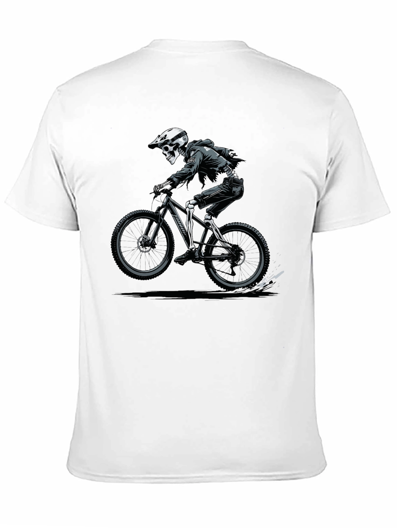 Skeleton Rider Graphic T-Shirt - Black
