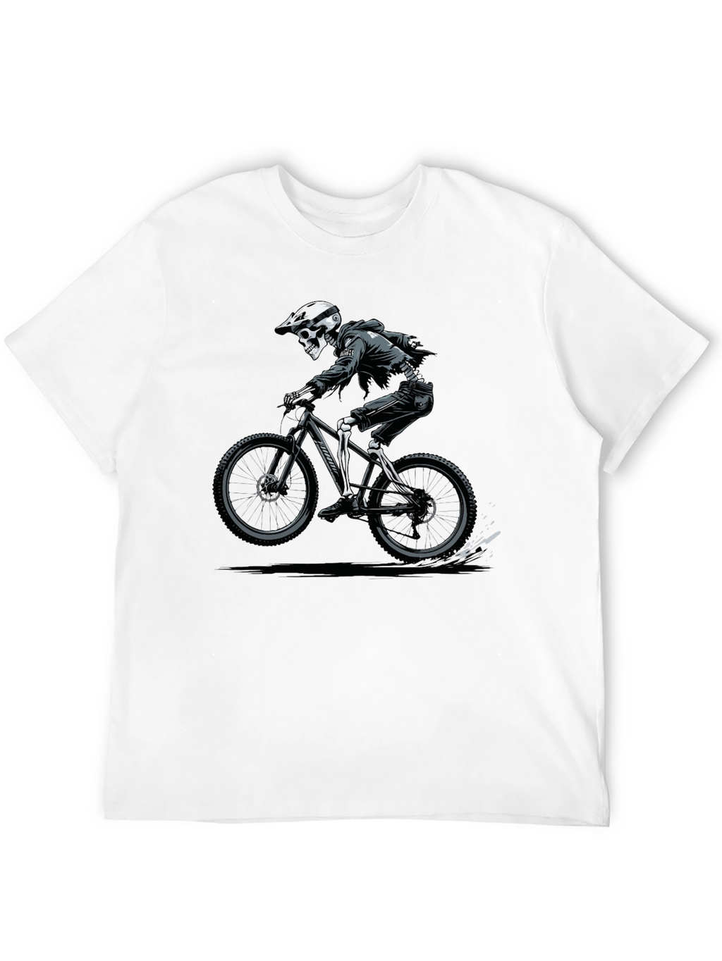 Skeleton Rider Graphic T-Shirt - Black