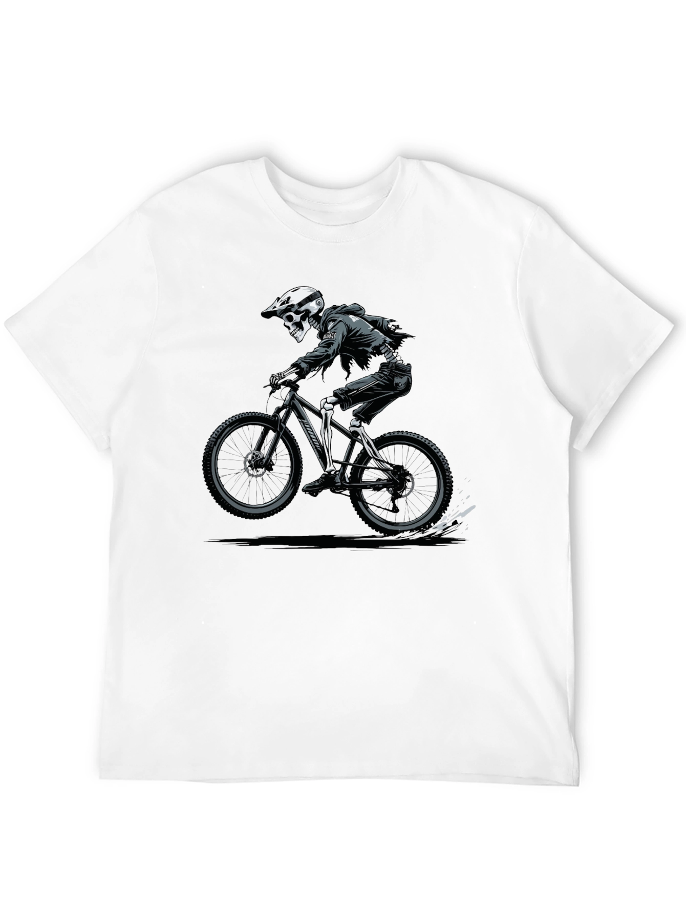Skeleton Rider Graphic T-Shirt - Black