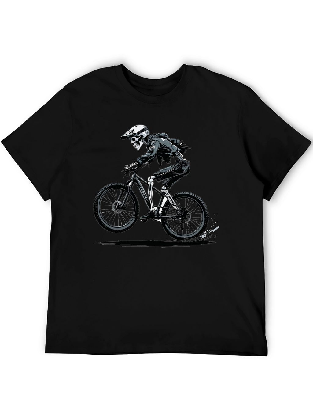 Skeleton Rider Graphic T-Shirt - Black