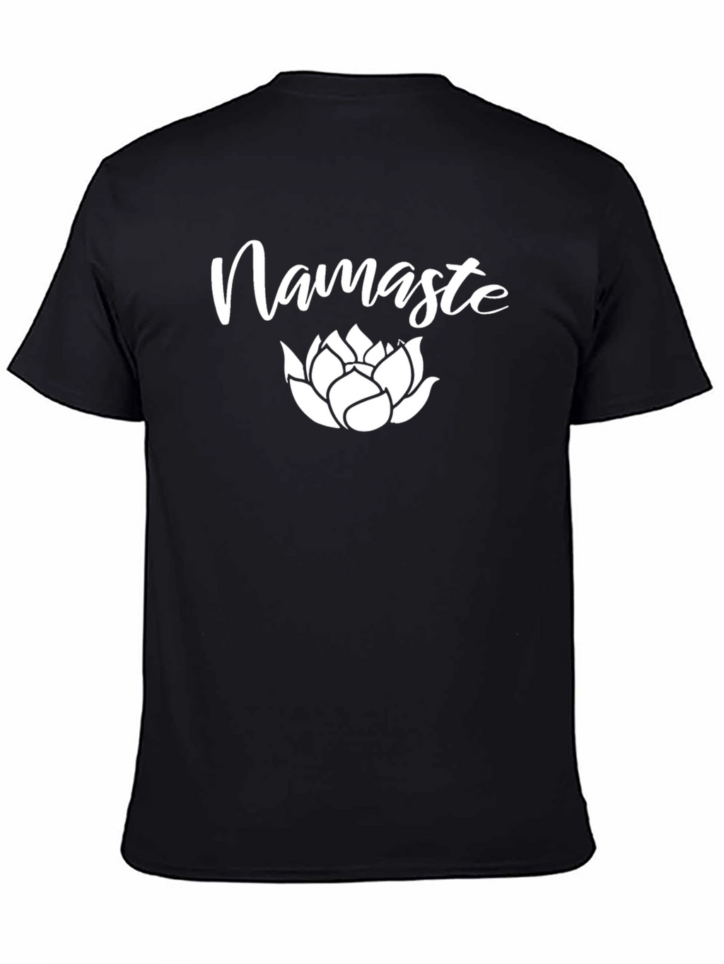 Namaste Lotus Black Graphic T-Shirt